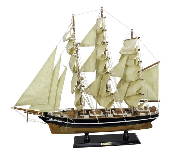 segelschiff-cutty-sark Schiffsmodell Segelschiff Cutty Sark aus Holz 55x50cm Modellschiff Schiffsmodelle