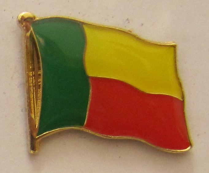 Benin Pin Anstecker Flagge Fahne Nationalflagge