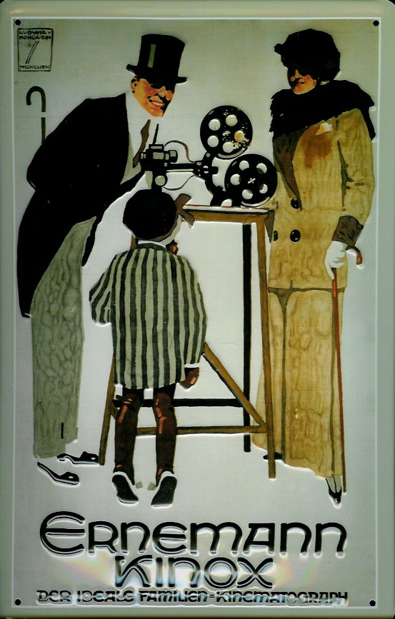 ernemann-kinox-blechschild Blechschild Nostalgieschild Ernemann Kinox Kinematograph