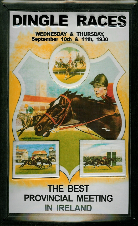 B030-Dingle-Races Blechschild Dingle Races Irland Pferderennen Pferd Blech Schild Souvenir Andenken