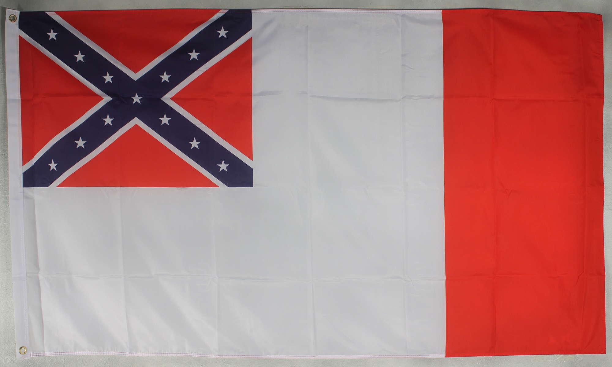 Flagge Fahne : 3rd Confederate USA Südstaaten Bürgerkrieg