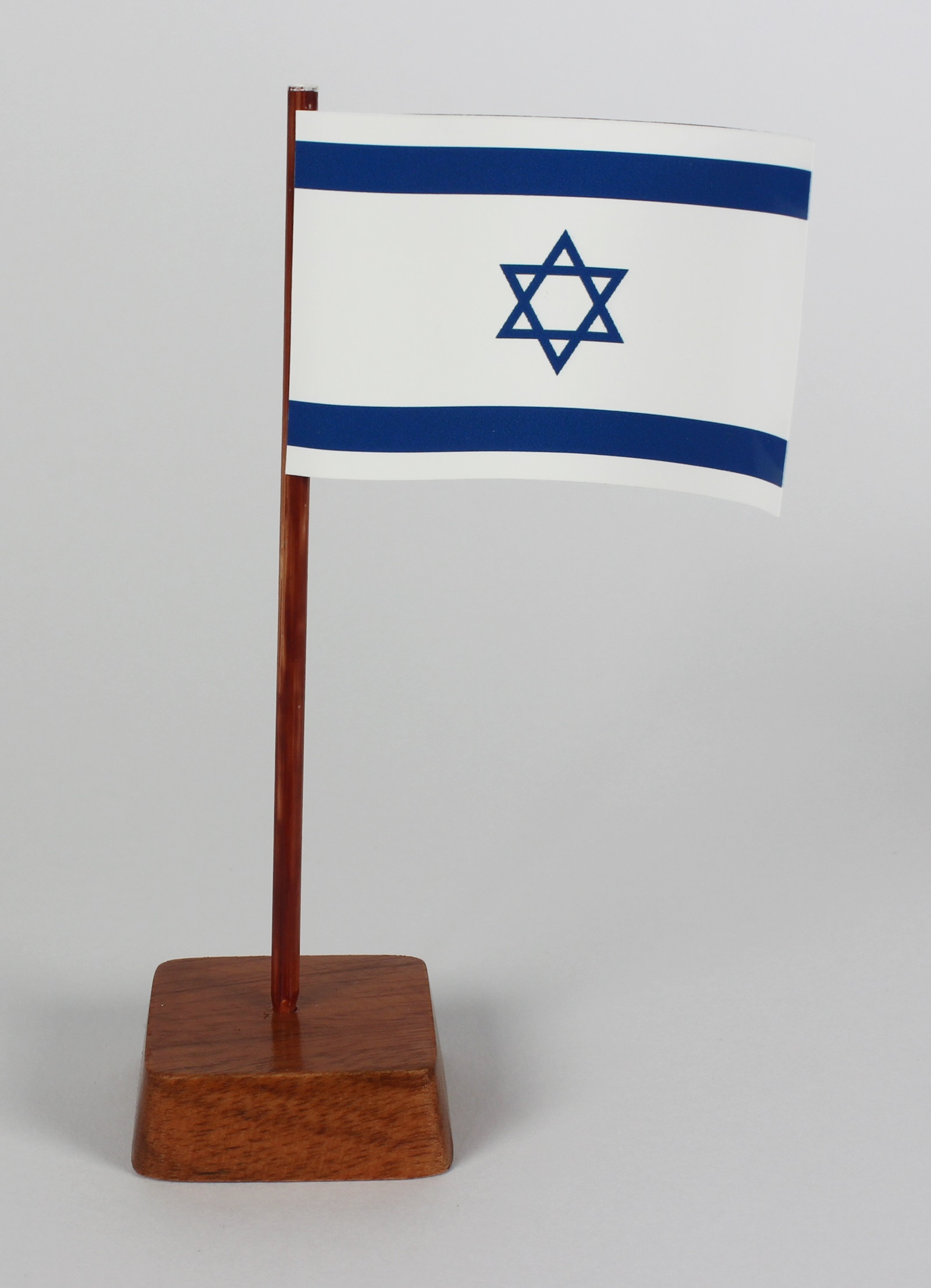 Mini Tischflagge Israel Höhe 13 cm Tischfähnchen