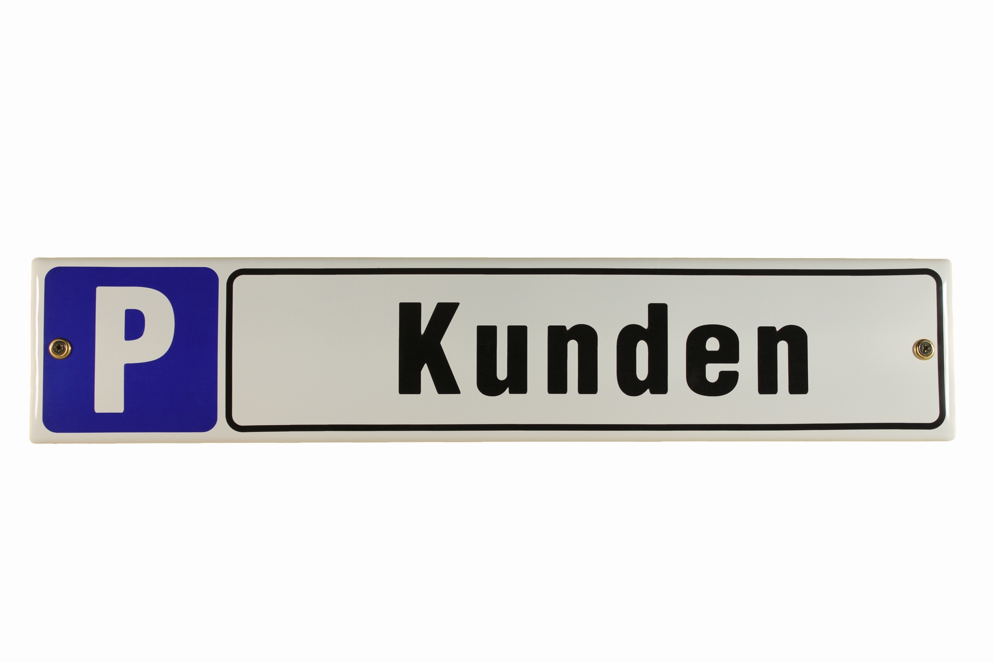 strassenschild-parkplatz-kunden Emaille Schild Parkplatz Kunden Verkehrsschild Verkehrszeichen Emailleschild Verbotsschild Warnschil