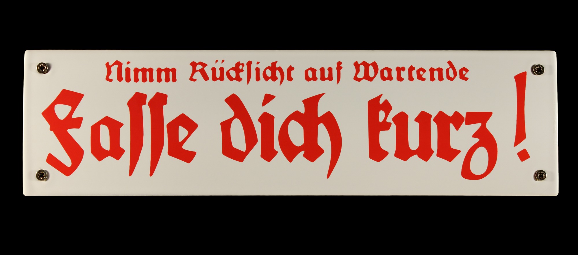 schild-fasse-dich-kurz-telefon Eisenbahn Schild Fasse dich kurz! Nimm Rücksicht auf Wartende