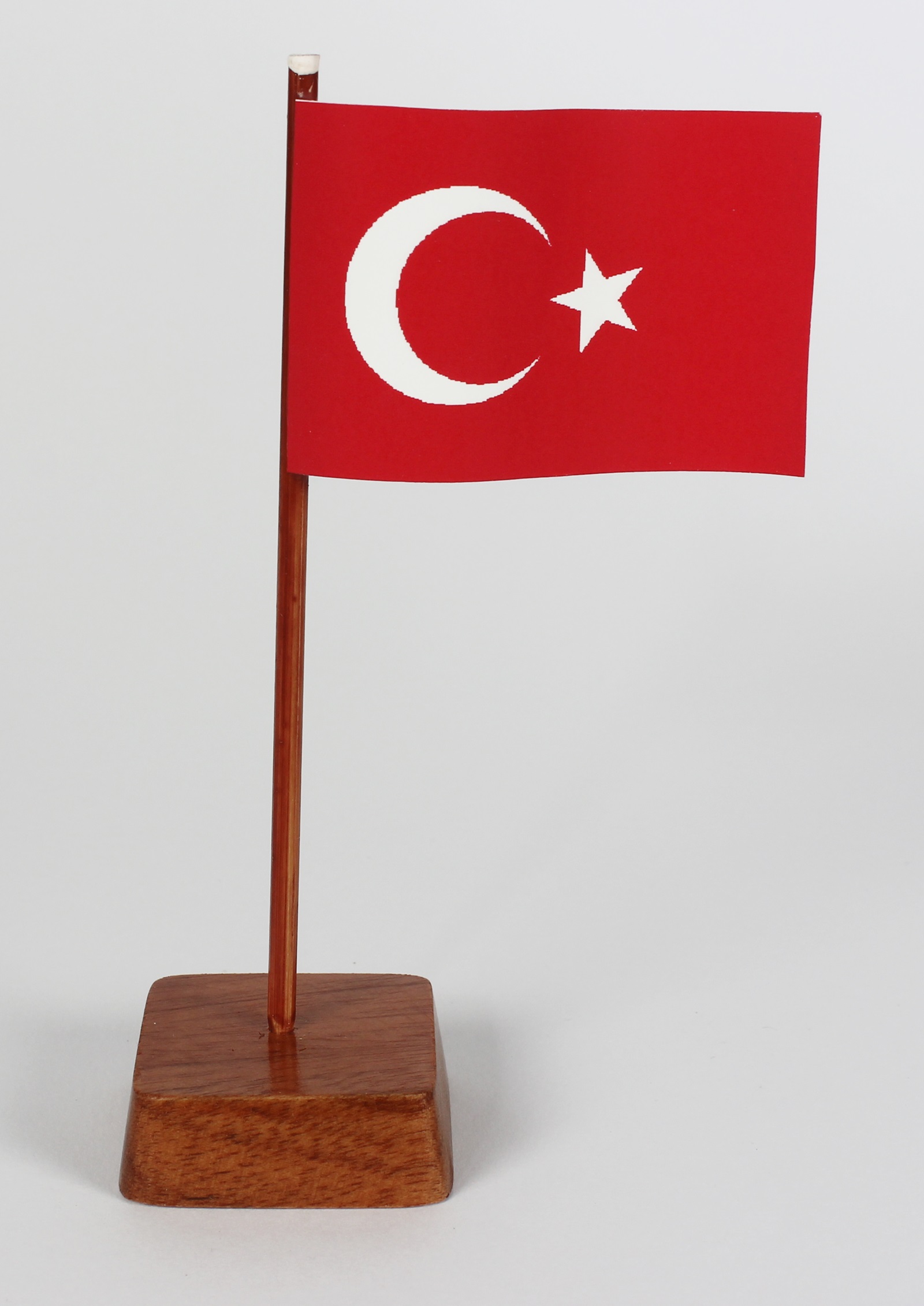 Mini Tischflagge Türkei Höhe 13 cm Tischfähnchen