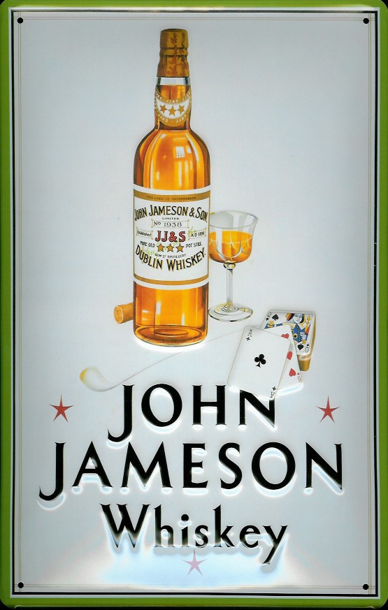 Blechschild John Jameson Whiskey (2) retro Schild Nostalgie Werbeschild