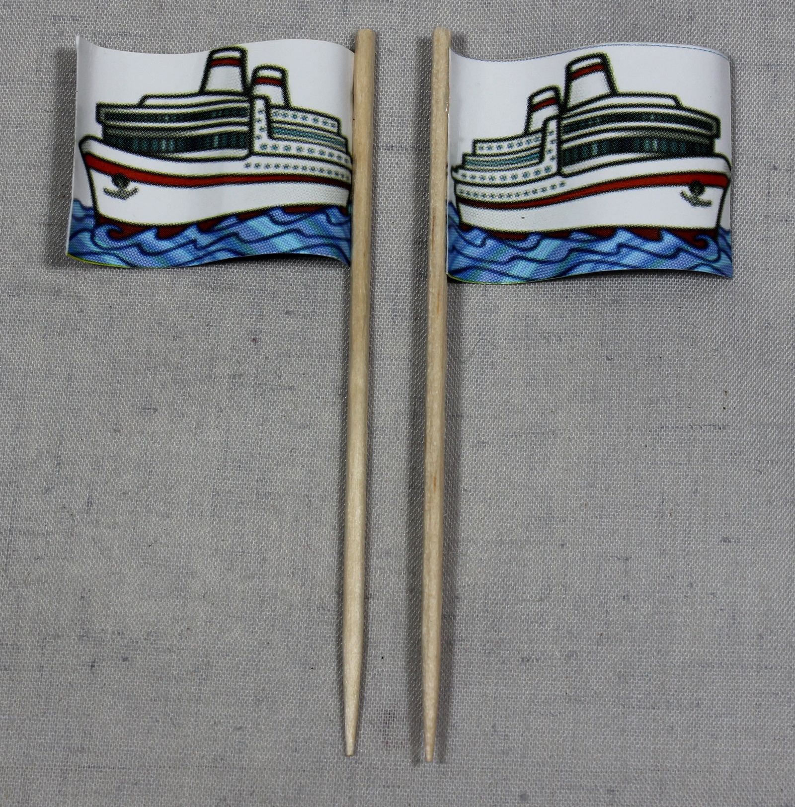 deko-picker-schiff Party-Picker Flagge Schiff Papierfähnchen in Spitzenqualität 50 Stück Beutel