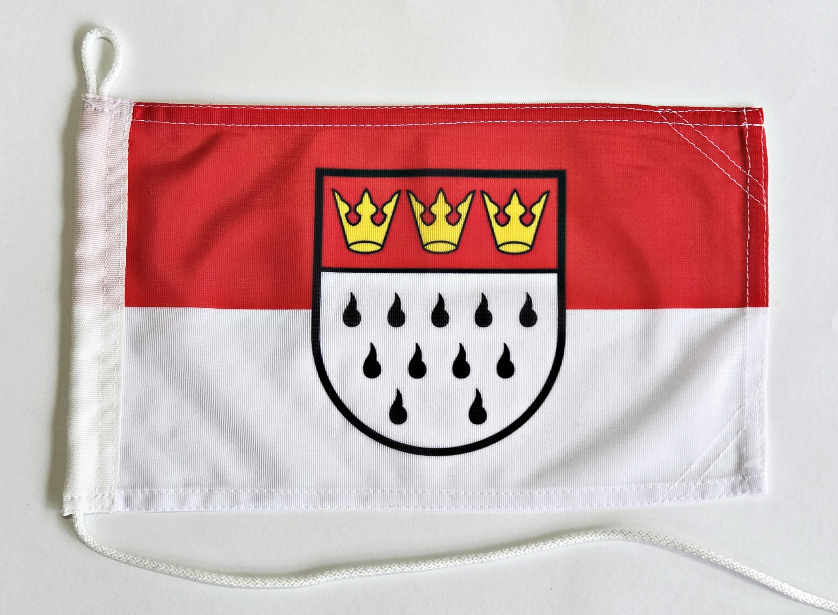 Bootsflagge : Köln 30x20 cm Motorradflagge