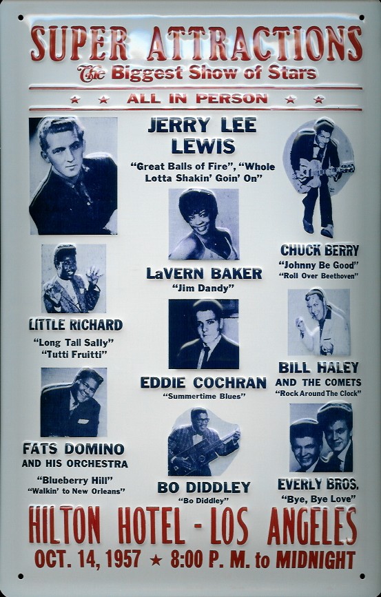 B332-Super-Attractions Blechschild Nostalgieschild Hilton Hotel Los Angeles attractions USA