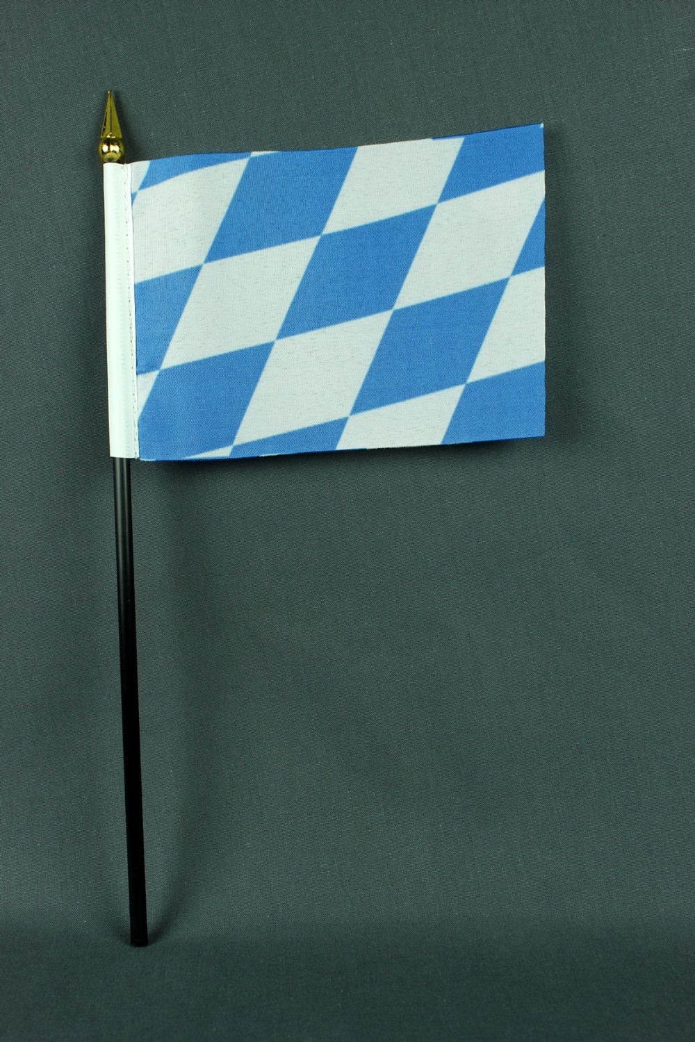 Kleine Tischflagge Bayern nur Raute 10x15 cm optional mit Tischfähnchenständer