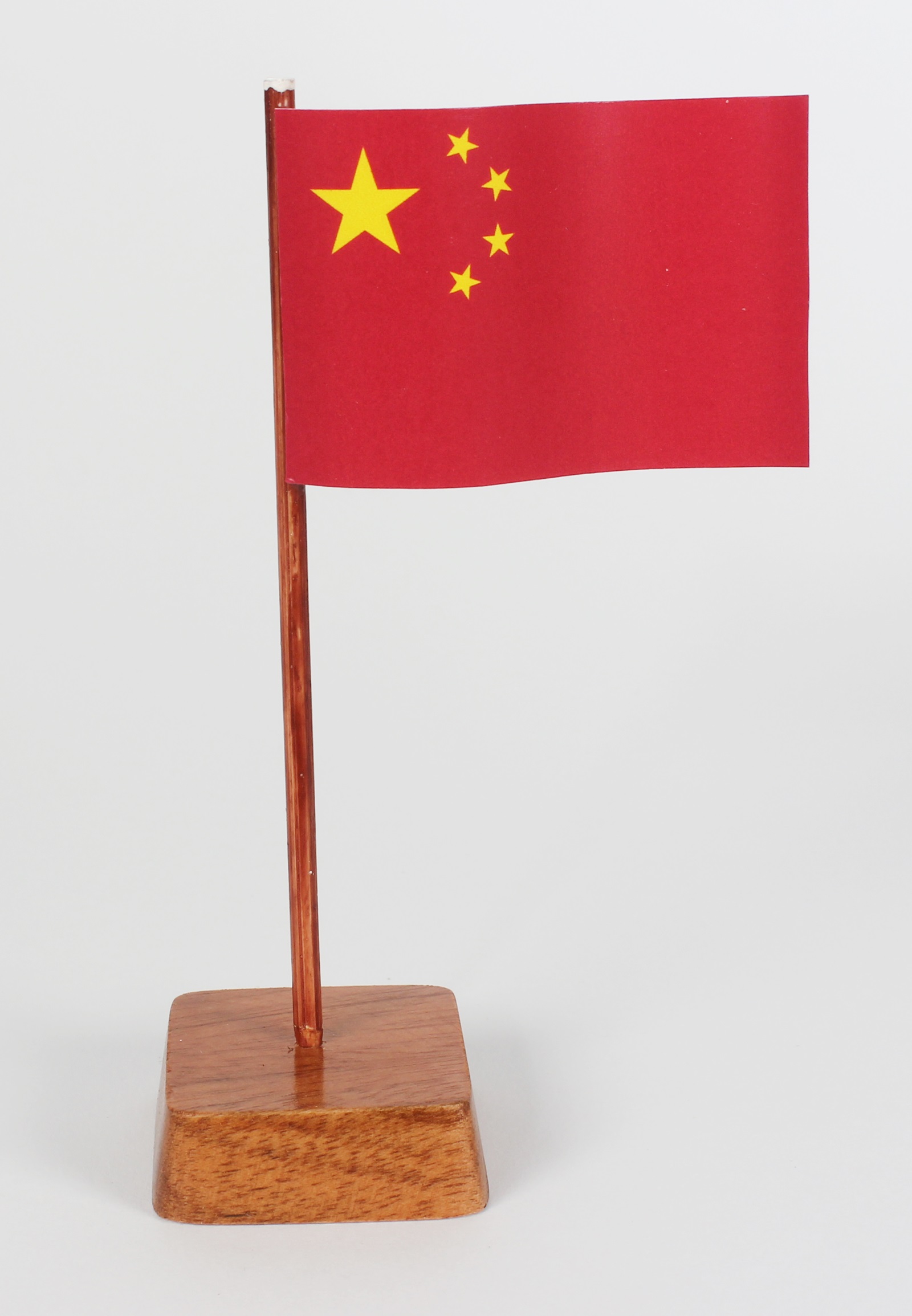 Mini Tischflagge China Höhe 13 cm Tischfähnchen