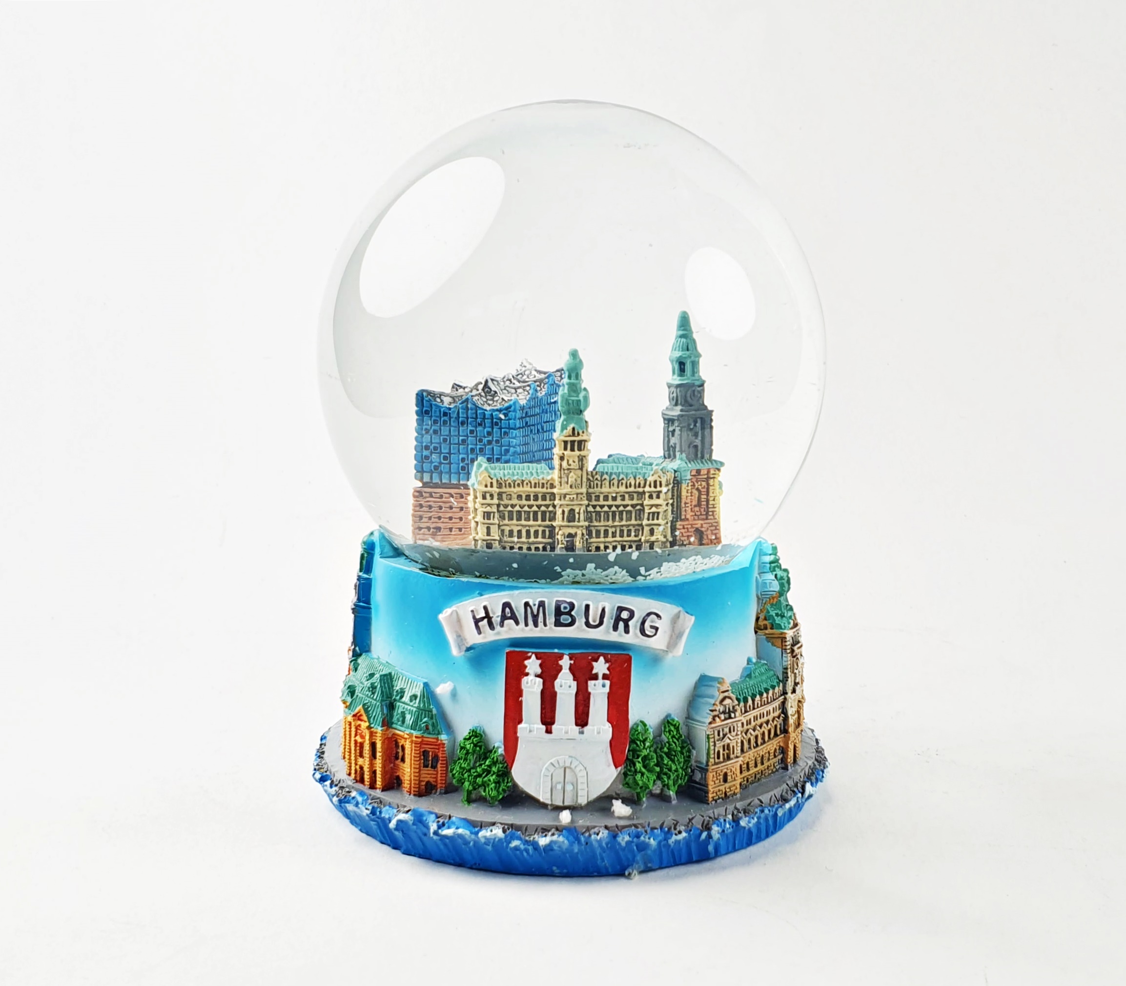 Schneekugel Hamburg XXL mit Beleuchtung Schneekugel Hamburg XXL mit Beleuchtung