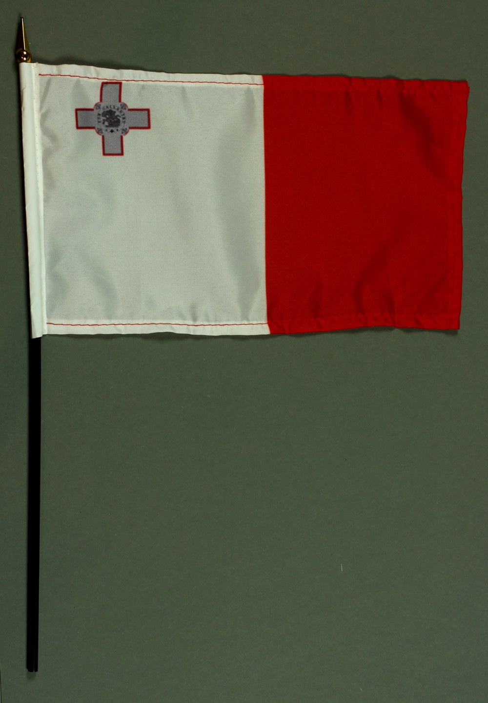 Tischflagge Malta 15x25 cm BASIC optional mit Tischflaggenständer