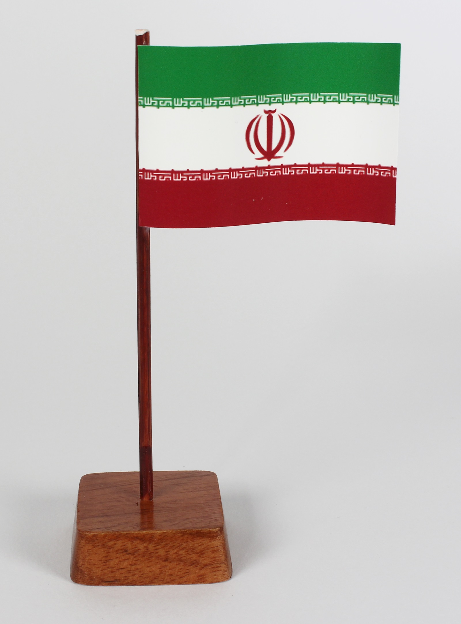 Mini Tischflagge Iran Höhe 13 cm Tischfähnchen