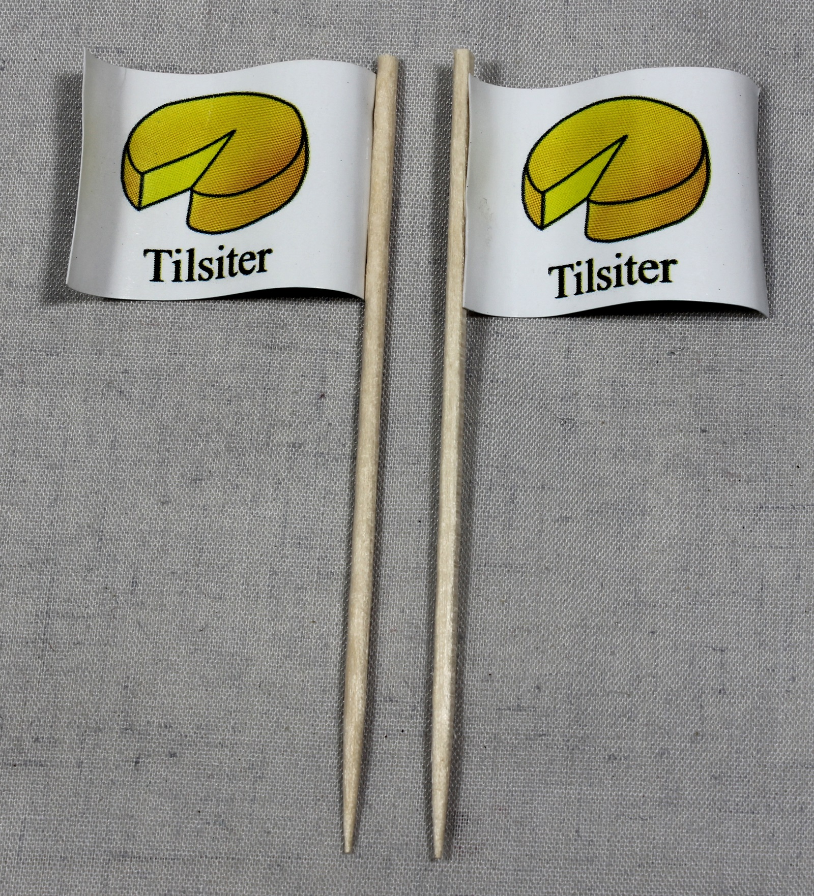 Party-Picker Flagge Tilsiter Käse Papierfähnchen in Spitzenqualität 50 Stück Beutel