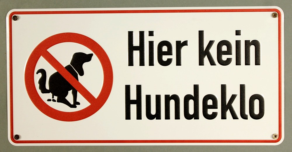 aluminium-schild-hund-hier-kein-hundeklotZR0B9uxqG2ih Aluminium Schild Hier kein Hundeklo mit Schrift geprägt