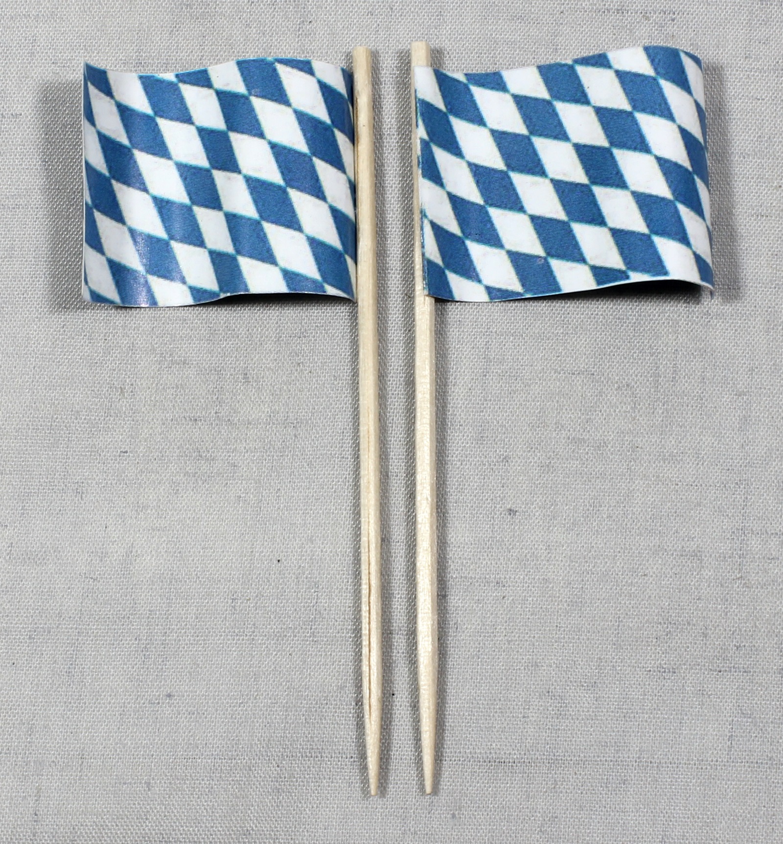 deko-picker-bayern-raute Party-Picker Flagge Bayern nur Raute Papierfähnchen in Spitzenqualität 50 Stück Beutel
