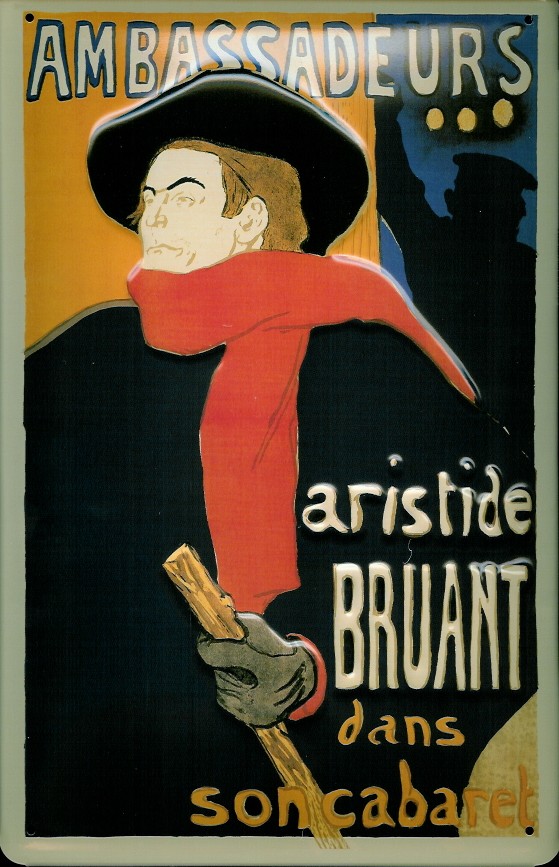 B085-Ambassadeurs Blechschild Nostalgieschild Ambassadeurs Bruant