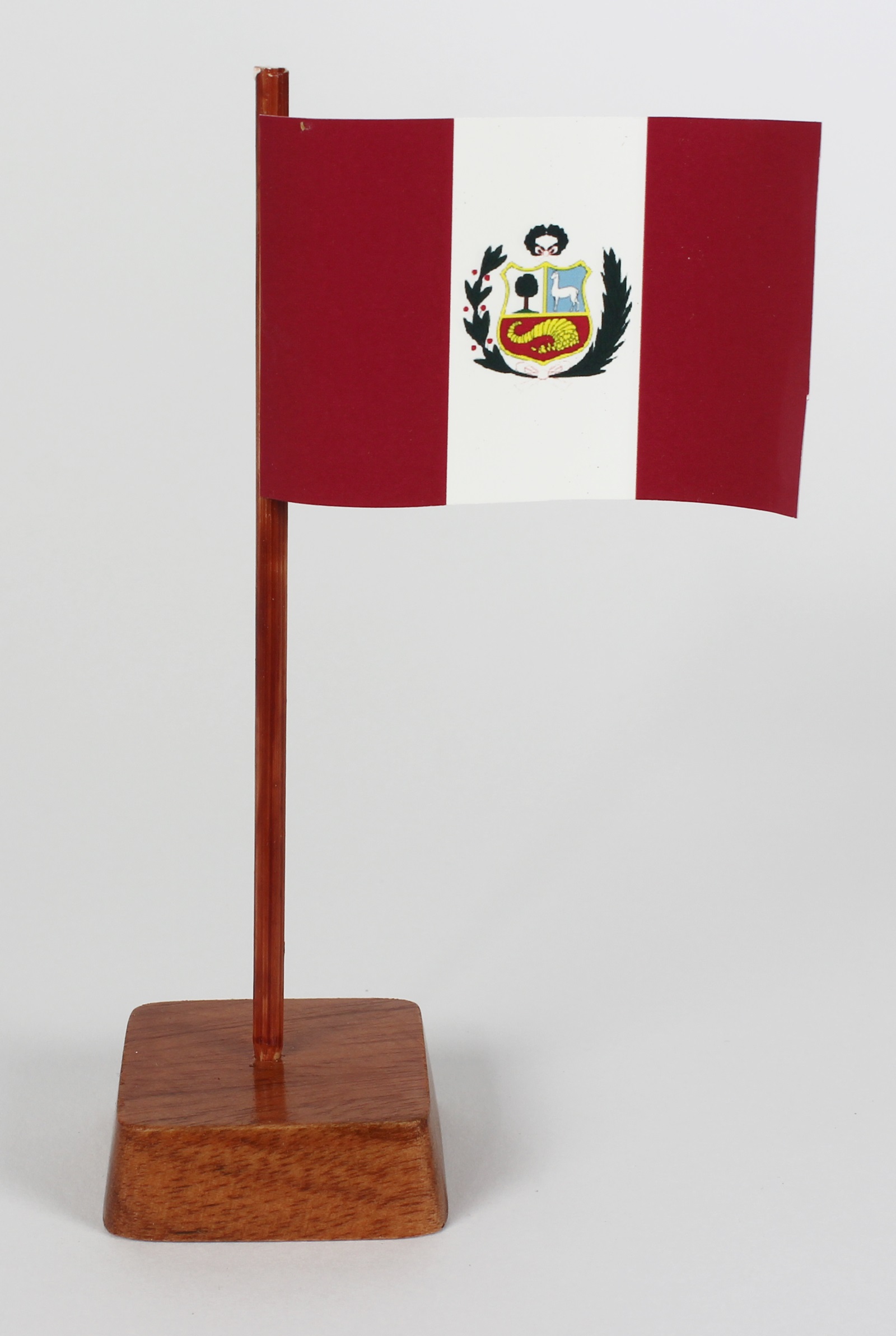 Mini Tischflagge Peru Höhe 13 cm Tischfähnchen