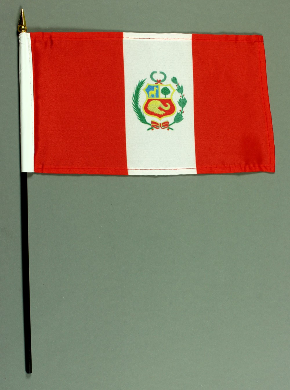 Tischflagge Peru 15x25 cm BASIC optional mit Tischflaggenständer