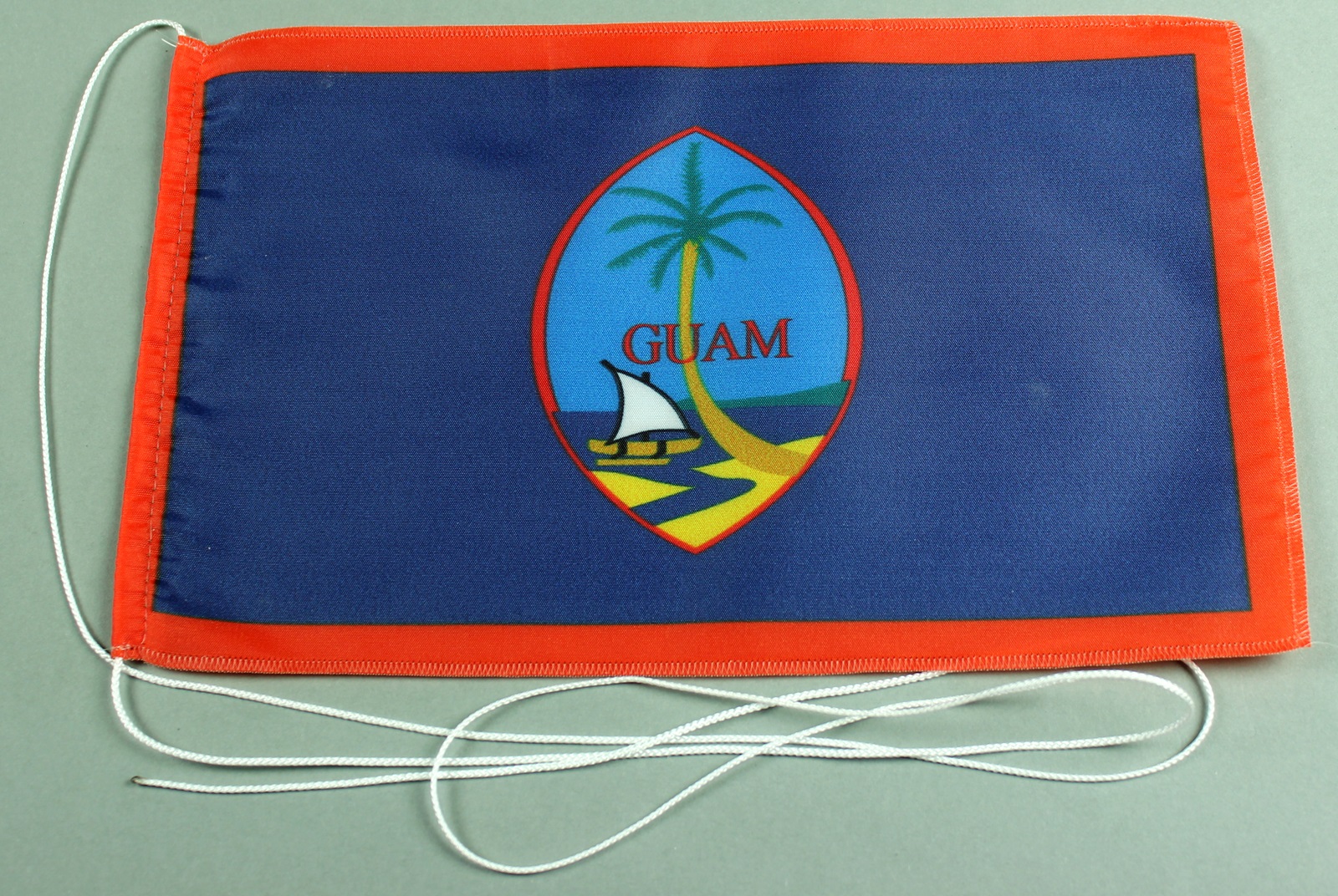 Tischflagge Guam 25x15 cm optional mit Holz- oder Chromständer Tischfahne Tischfähnchen