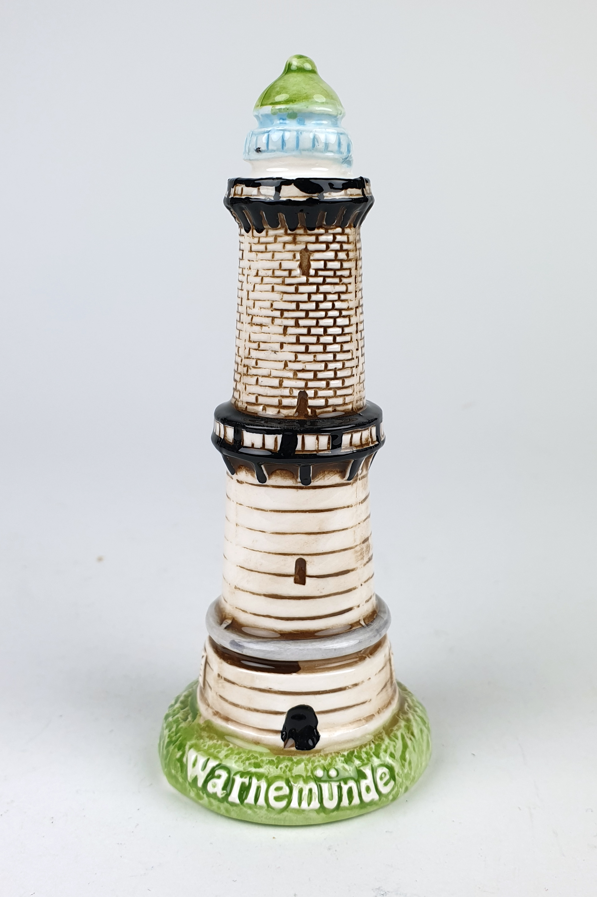 20190226_173316 Warnemünde Leuchtturm Modell 10,5cm Keramik Leuchtturmmodell Standmodell Rostock