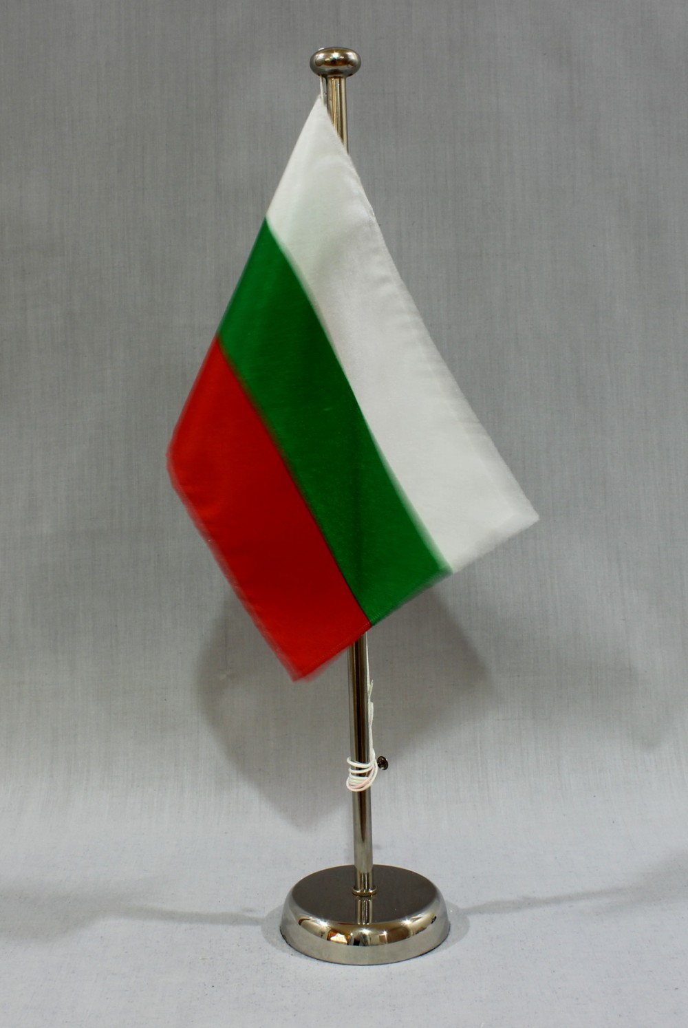 Tischflagge Bulgarien 25x15 cm optional mit Holz- oder Chromständer Tischfahne Tischfähnchen