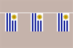 Uruguay Flaggenkette 6 Meter / 8 Flagge Fahne