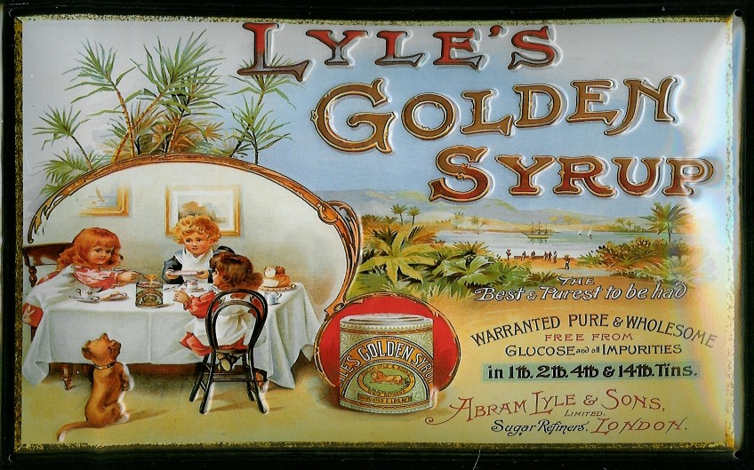 Blechschild Lyle's Golden Syrup Sirup London retro Schild Nostalgieschild