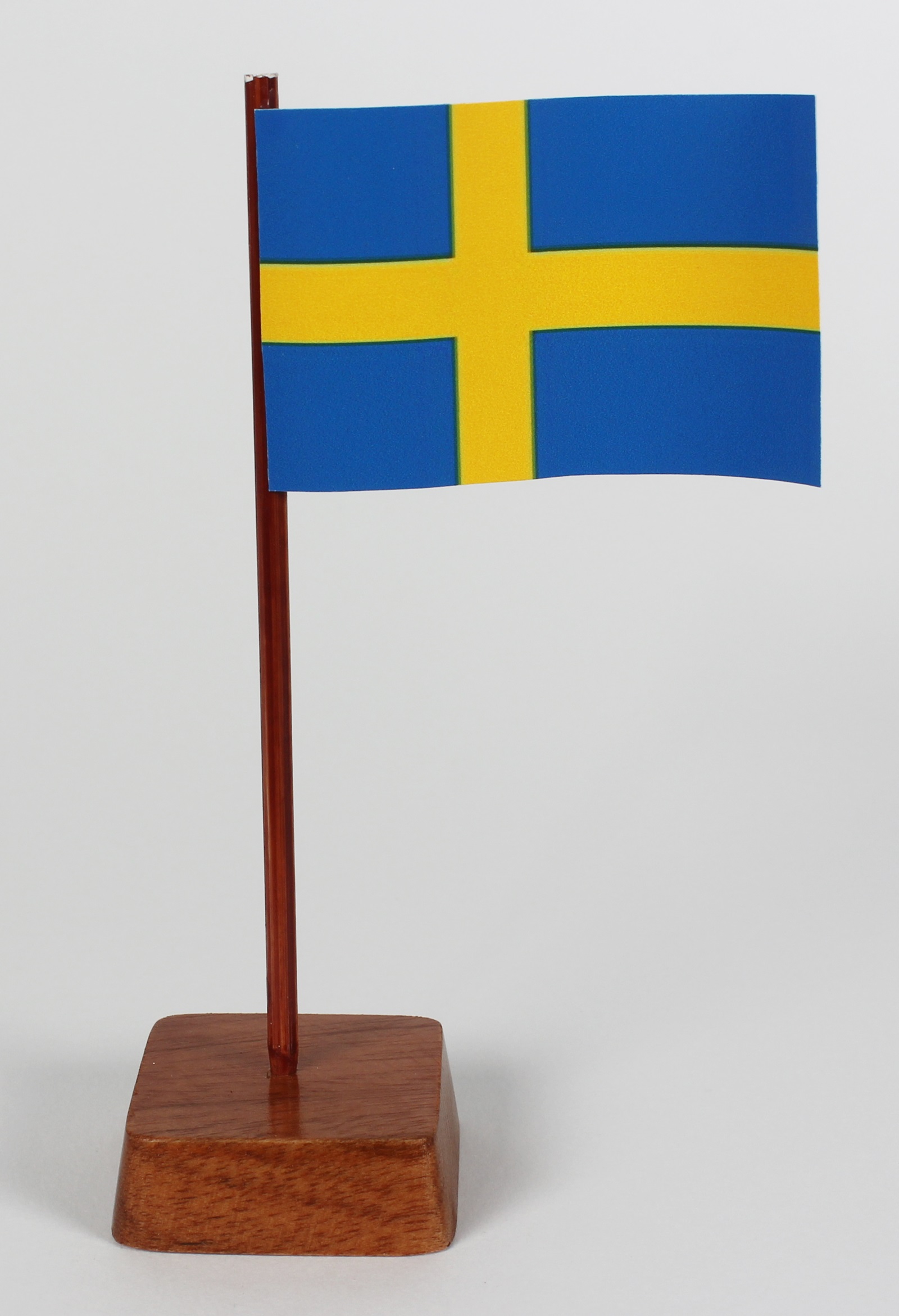 Mini Tischflagge Schweden Höhe 13 cm Tischfähnchen