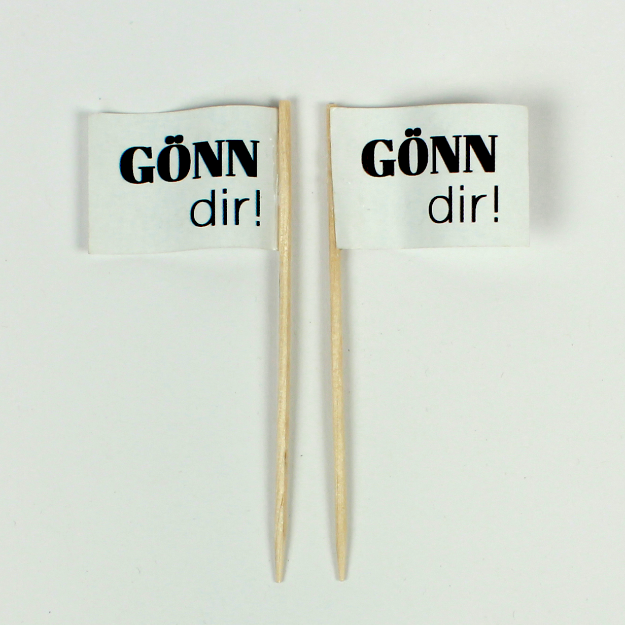 G-nn-dir-schwarz-weiss Party Picker Gönn dir! Papierfähnchen 50 Stück Beutel