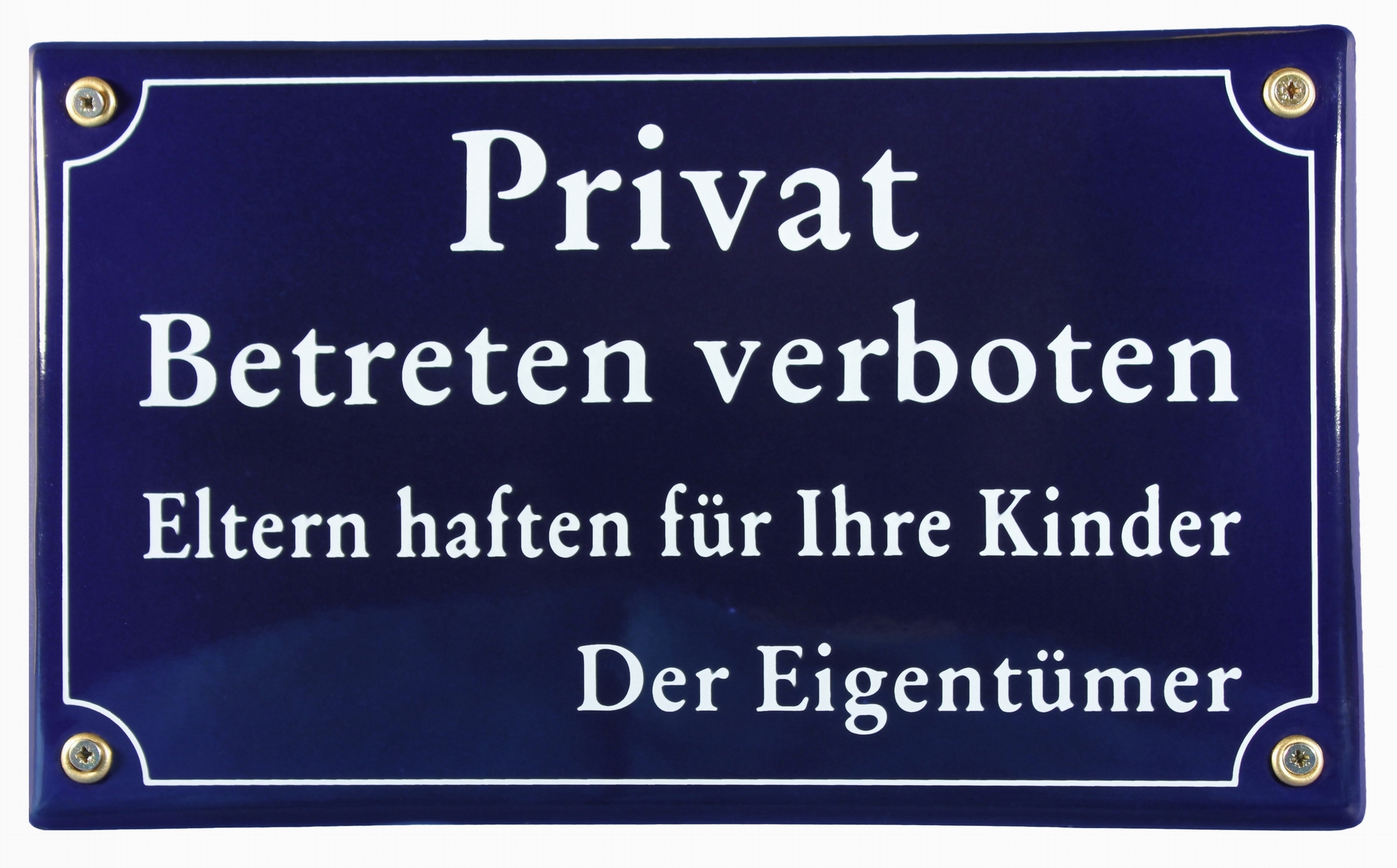 schild-privat-betreten-verboten Emaille Privat Schild Betreten verboten Emailleschild Verbotsschild Warnschild