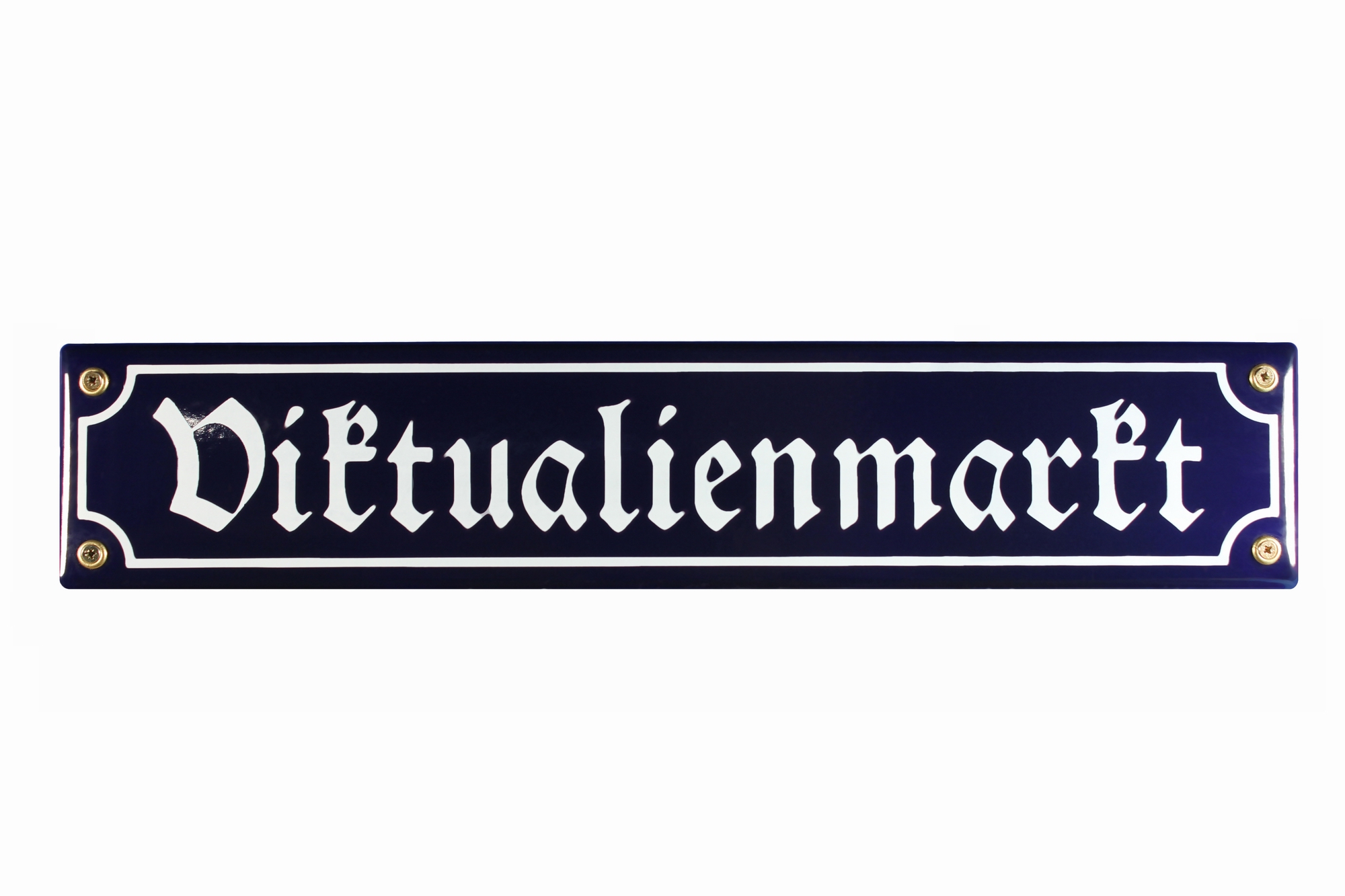 Strassenschild Viktualienmarkt 40x8 cm München Souvenir Email Strassen Schild Emaille