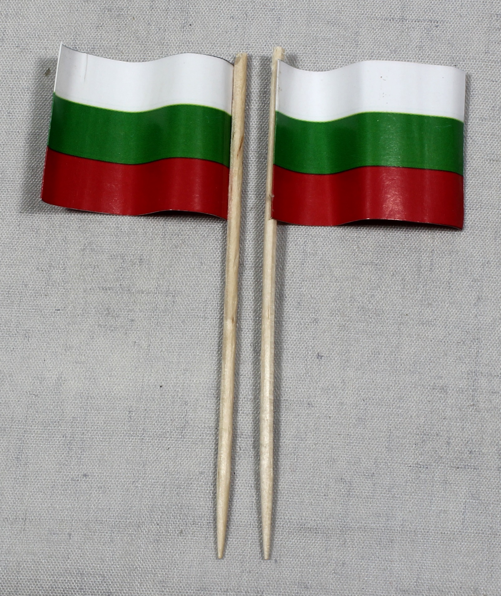 Party-Picker Flagge Bulgarien Papierfähnchen in Spitzenqualität 50 Stück Beutel