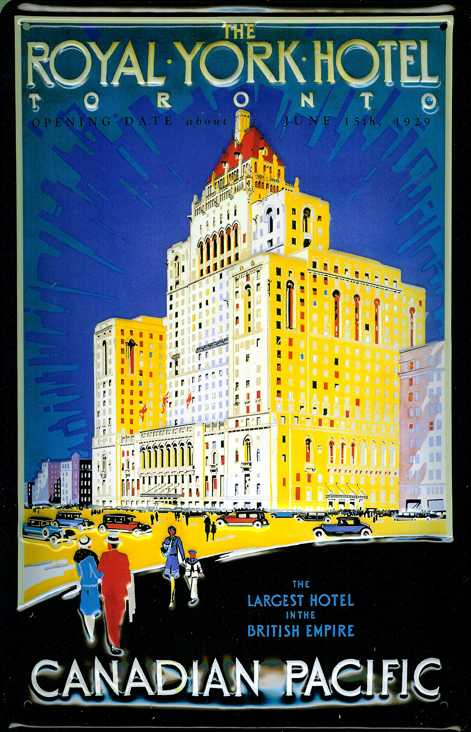 B543-Royal-York-Hotel Blechschild Nostalgieschild Canadian Pacific Royal York Hotel Toronto