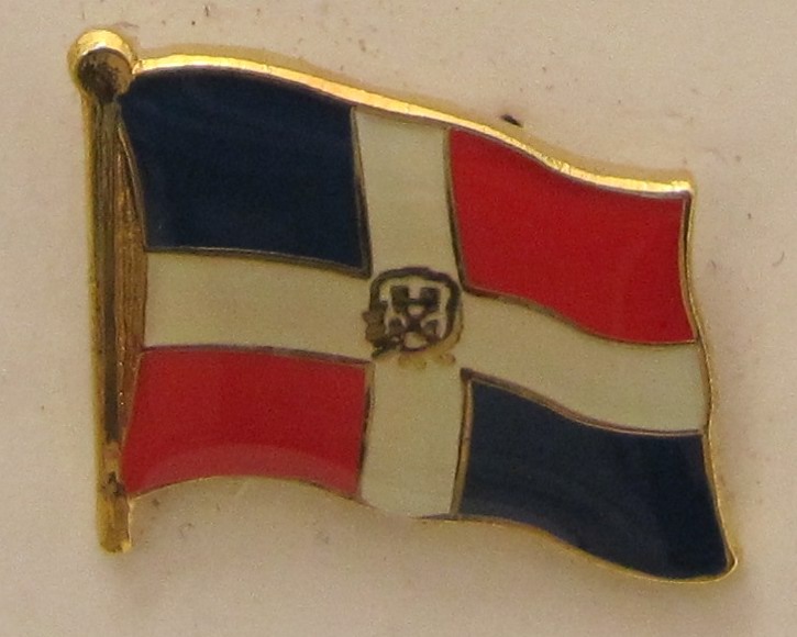 pin_flagge_dominikanische_republik Dominikanische Republik Pin Anstecker Flagge Fahne Nationalflagge