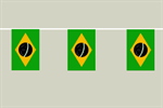 Brasilien Flaggenkette 6 Meter / 8 Flagge Fahne