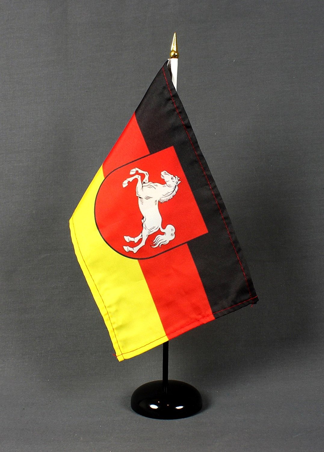 Tischflagge Niedersachsen 25x15 cm BASIC optional mit Tischflaggenständer
