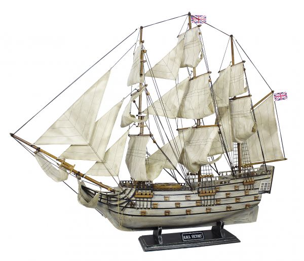 schiffsmodell-victory Schiffsmodell HMS Victory aus Holz 86x74cm Modellschiff Schiffsmodelle Totenkopf