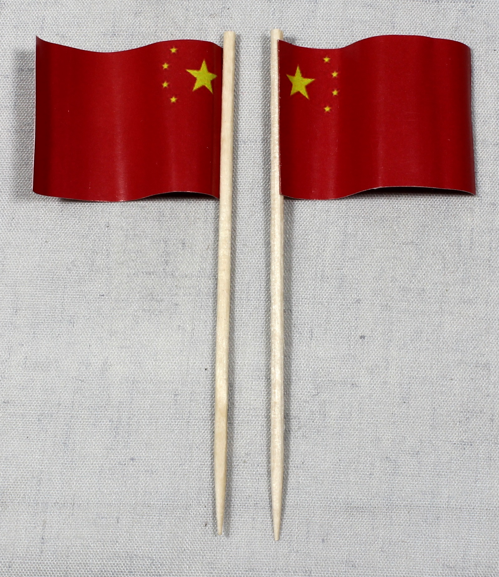 Party-Picker Flagge China Papierfähnchen in Spitzenqualität 50 Stück Beutel