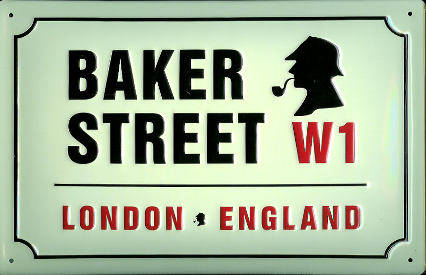 B929-Baker-Street Blechschild Baker Street London Strassenschild Blech Schild Souvenir Andenken
