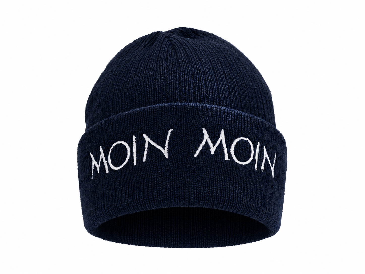 Strickmütze Moin Moin blau 