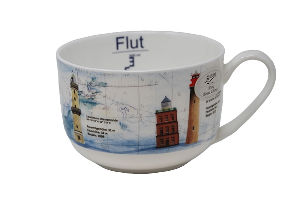 jumbo-becher-leuchtturm Maritimer Leuchttürme Ostsee Jumbobecher XXL Becher groß Kaffeebecher Schüssel Schale