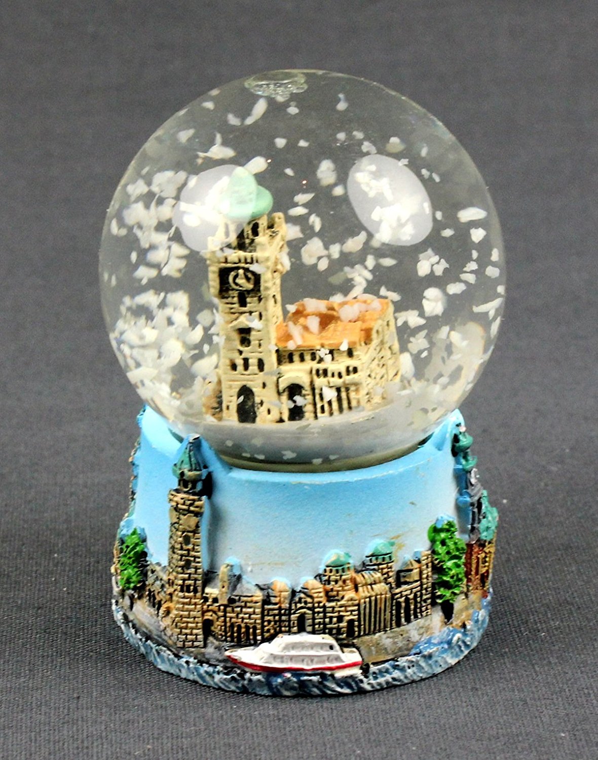 Landungsbruecken_klein2 Schneekugel mit Landungsbrücken Hamburg St. Pauli 6x4,5 cm Schüttelkugel Glitzerkugel klein