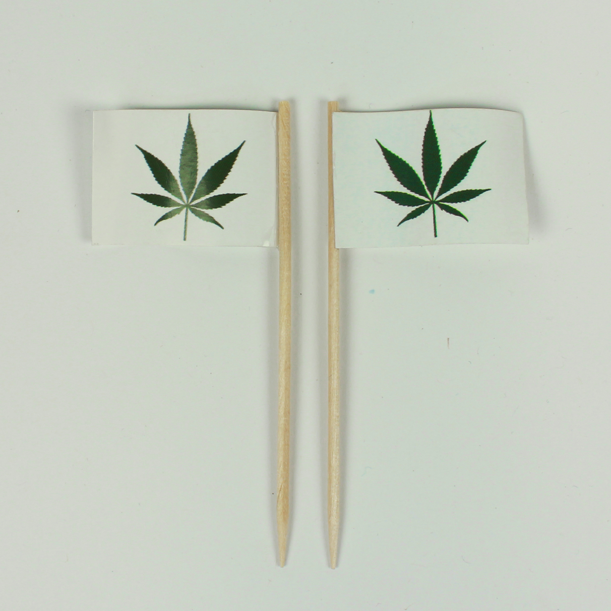 Hanfblatt-gr-n Party Picker Hanfblatt Cannabis Papierfähnchen