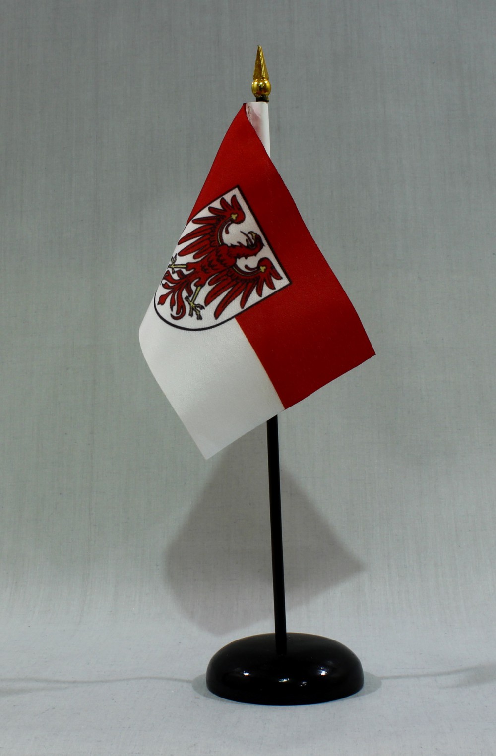 Kleine Tischflagge Brandenburg 10x15 cm optional mit Tischfähnchenständer