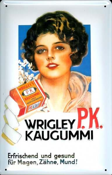 Blechschild Wrigley Pk Kaugummi Chewing Gum Retro Werbung Schild Nahrungsmittel Kaffee Tee Und Schokolade Nostalgieschilder Buddel Bini Inh Eda Binikowski E K