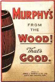 Blechschild Murphys from the Wood Beer Bier retro Schild Werbeschild