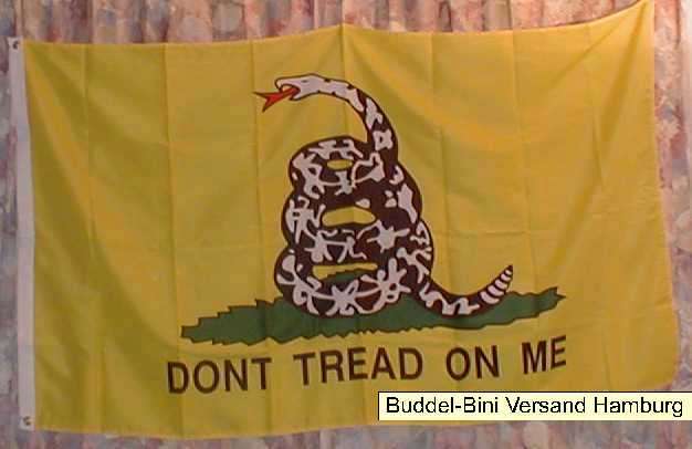 Flagge: Don't tread on me Schlange gelb SONDERPOSTEN ...