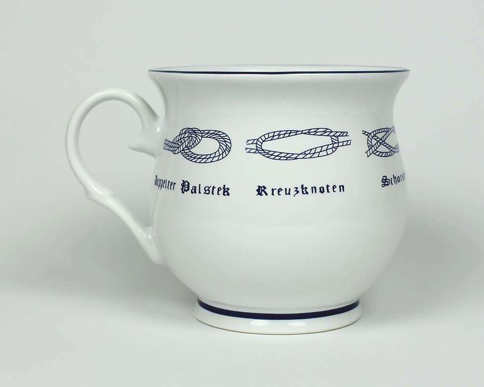 Knotenbecher Mama´s Pott mit Seemannsknoten bauchig Kaffeebecher  Kaffeetasse Kaffee Pott, Pötte, Maritimes & Hamburg